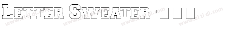 Letter Sweater字体转换